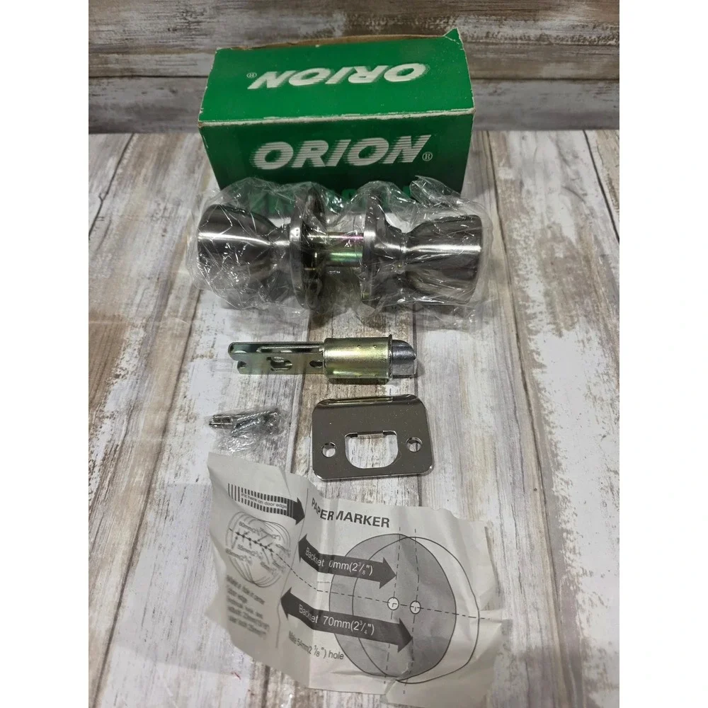 ORION Passage Door Knob Set US32D Satin Nickel Hardware Bp-101-XN-7/8-US32D